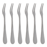 Jogo 6 Garfos para Aperitivo Aço Inox 11cm - Ela Decora